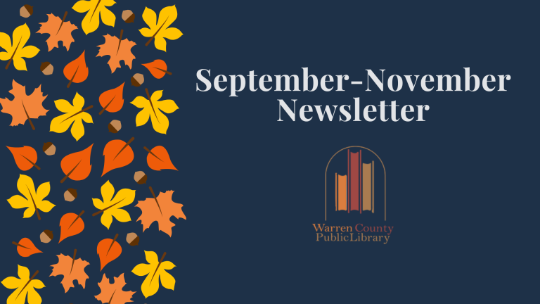 September to November Newsletter for Warren County Public Library